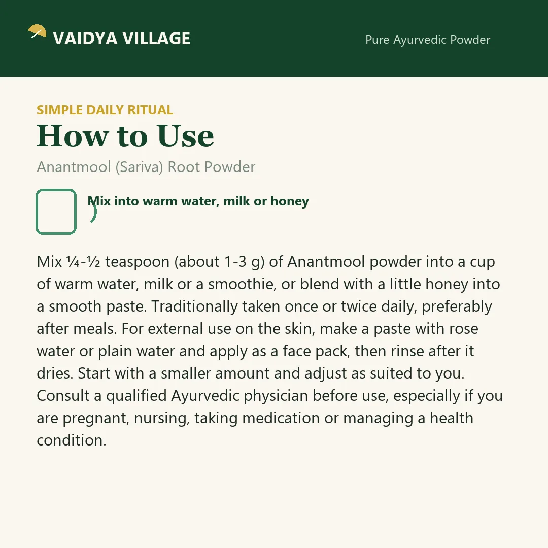 Anantmool (Sariva) Root Powder view 5