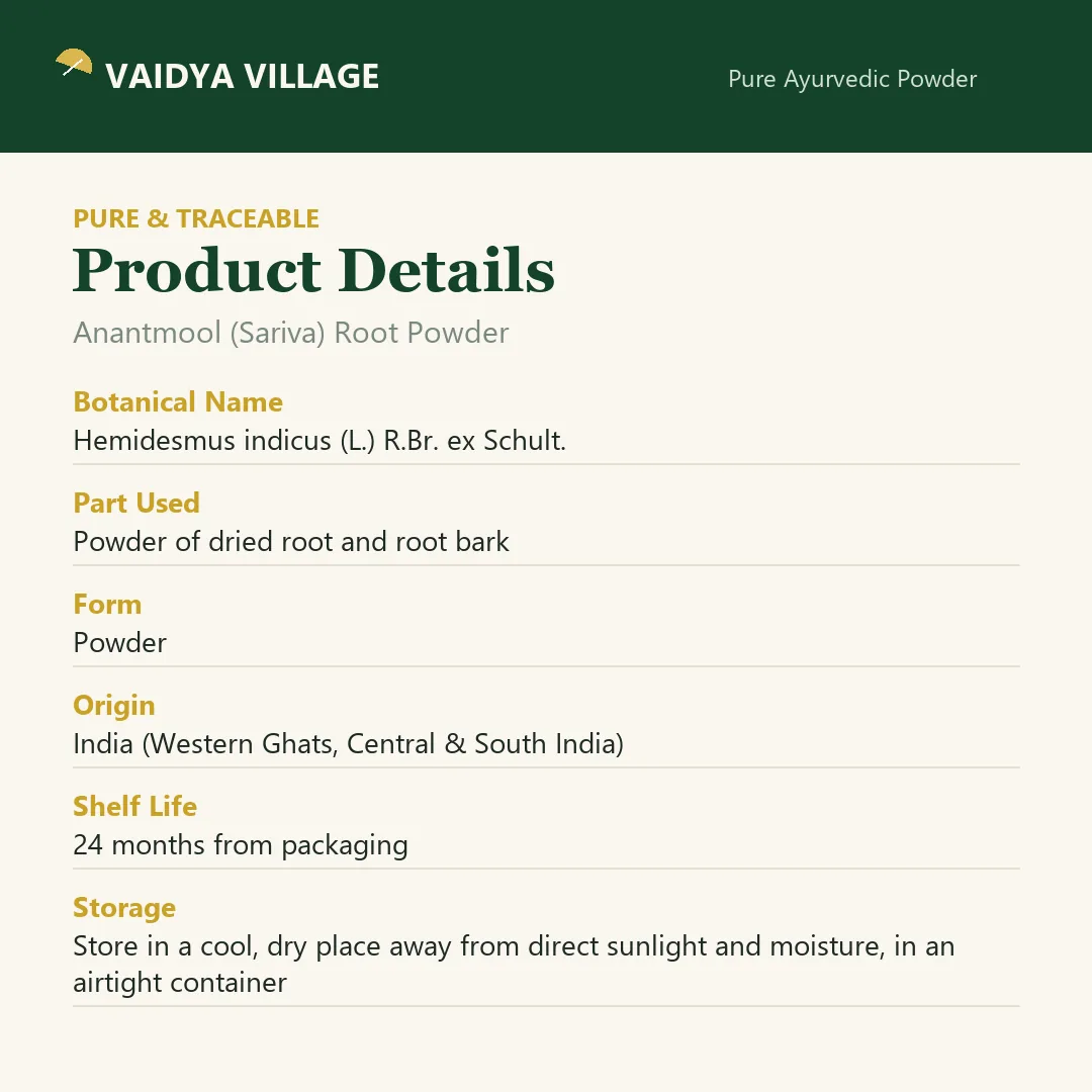 Anantmool (Sariva) Root Powder view 7