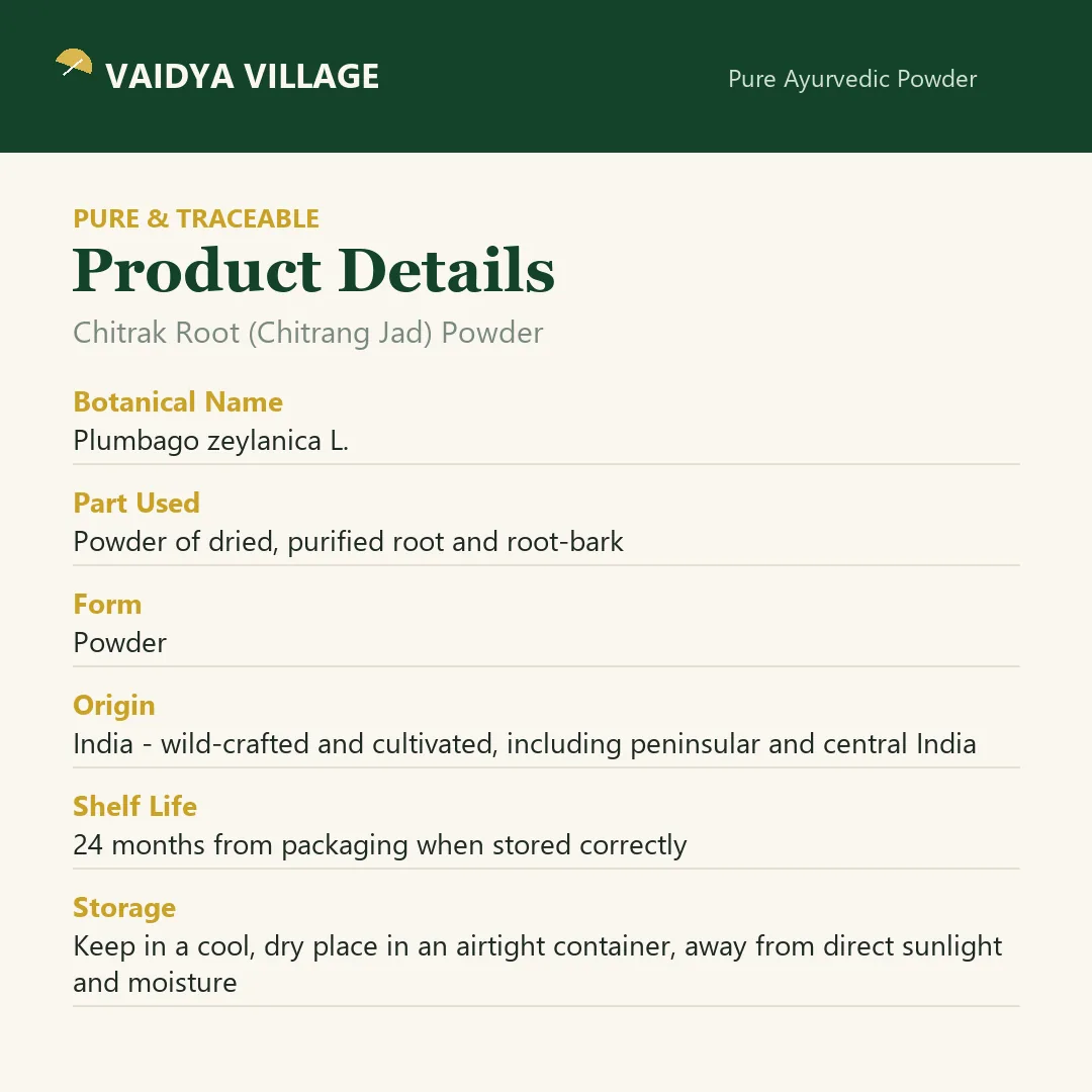 Chitrak Root (Chitrang Jad) Powder view 7