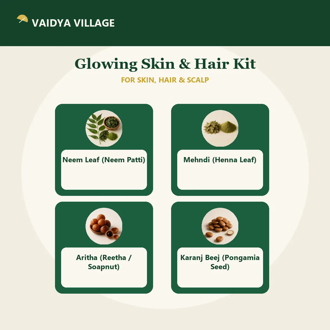 Glowing Skin & Hair Kit