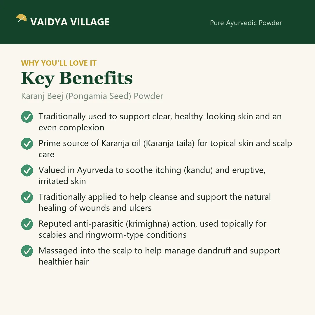 Karanj Beej (Pongamia Seed) Powder view 3