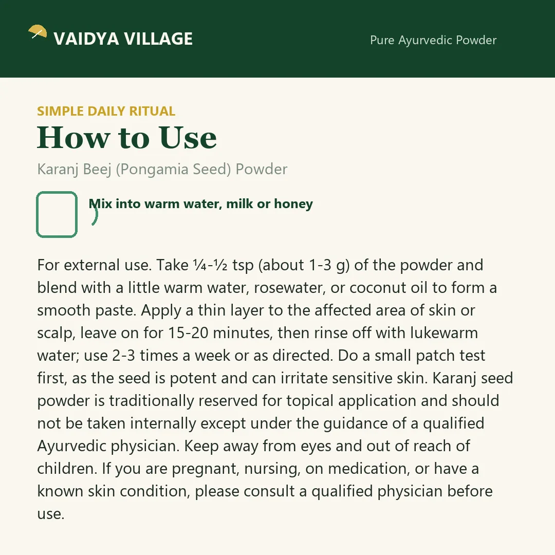 Karanj Beej (Pongamia Seed) Powder view 5