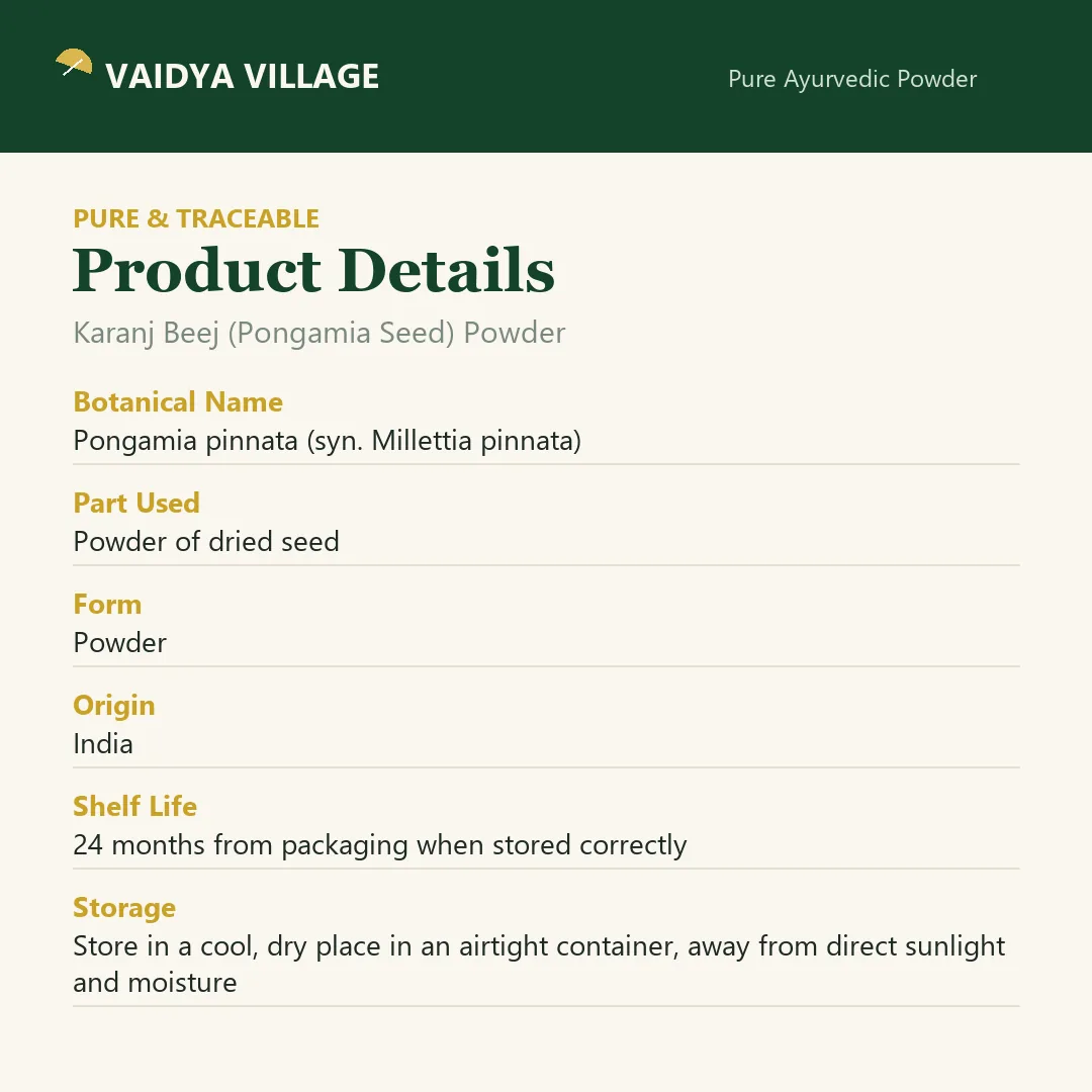 Karanj Beej (Pongamia Seed) Powder view 7