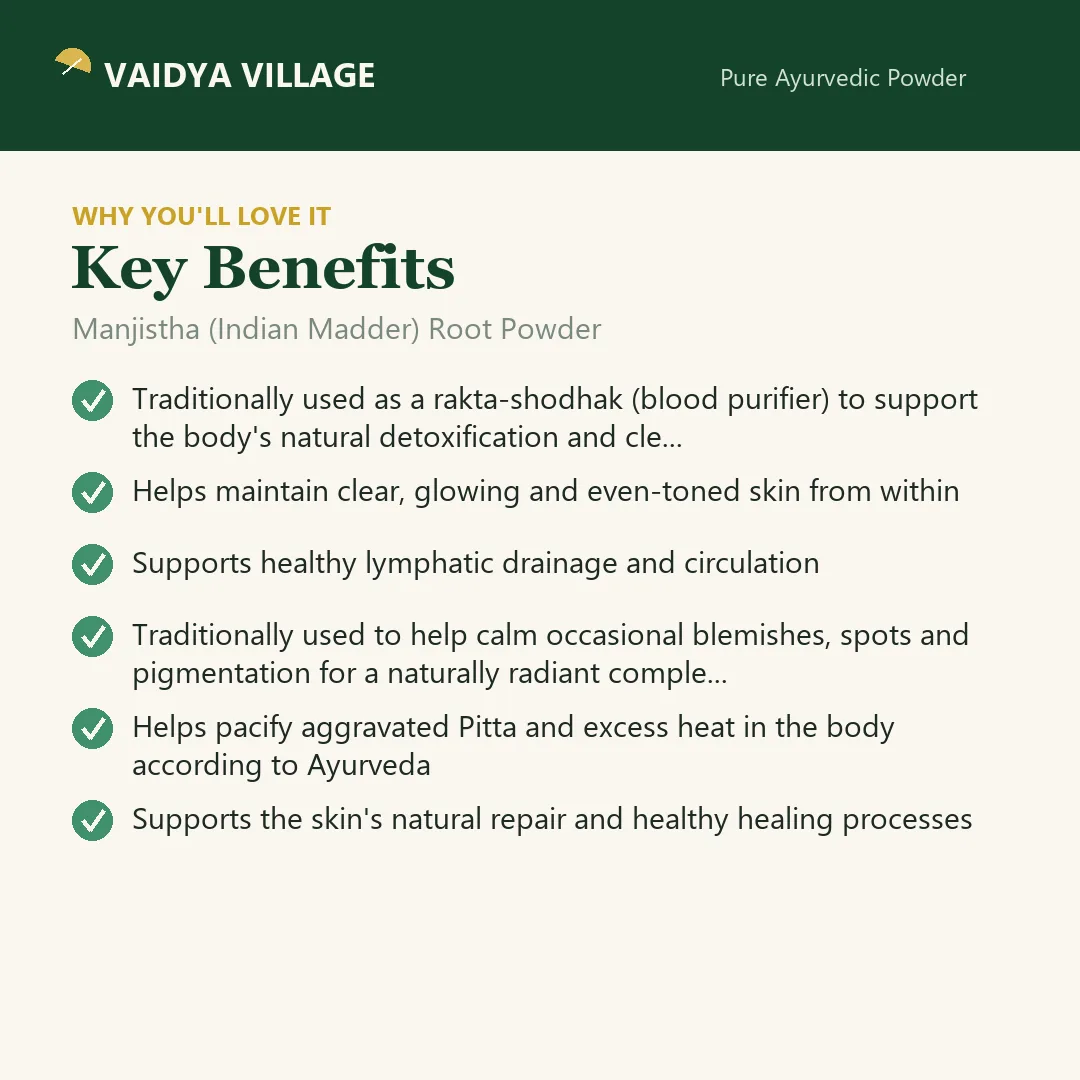 Manjistha (Indian Madder) Root Powder view 3