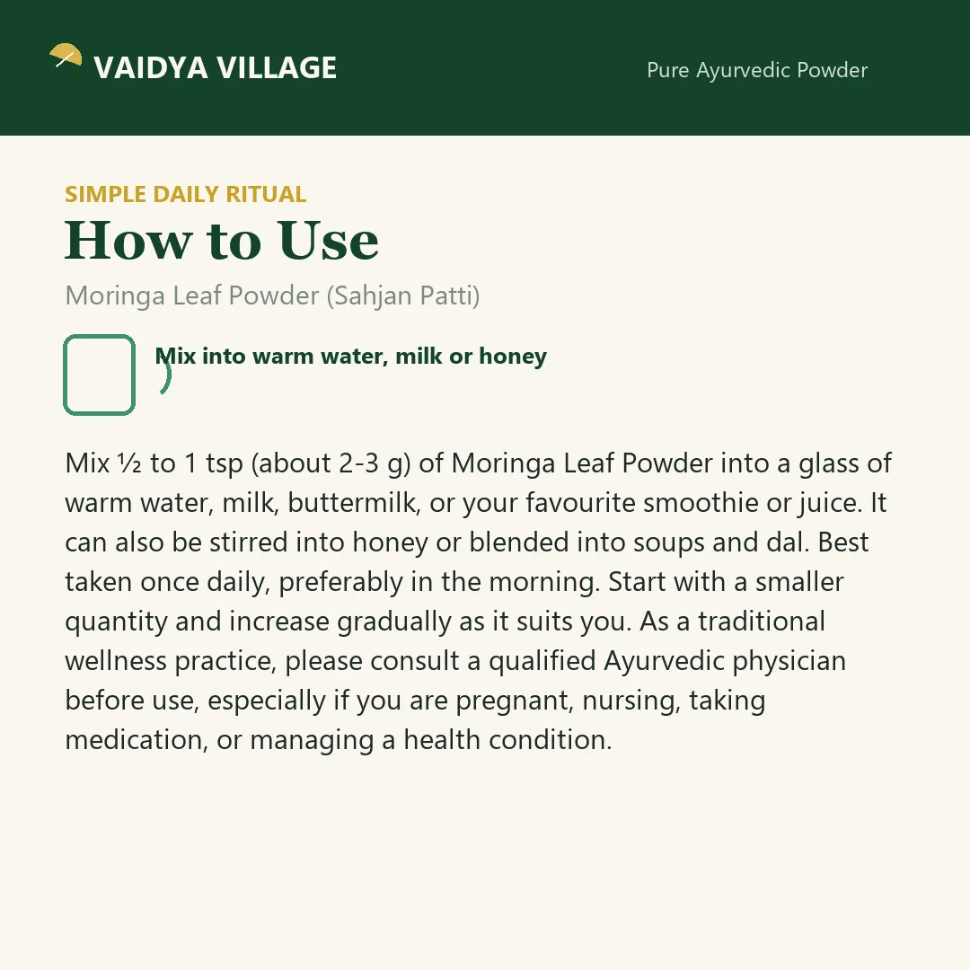 Moringa Leaf Powder (Sahjan Patti) view 5