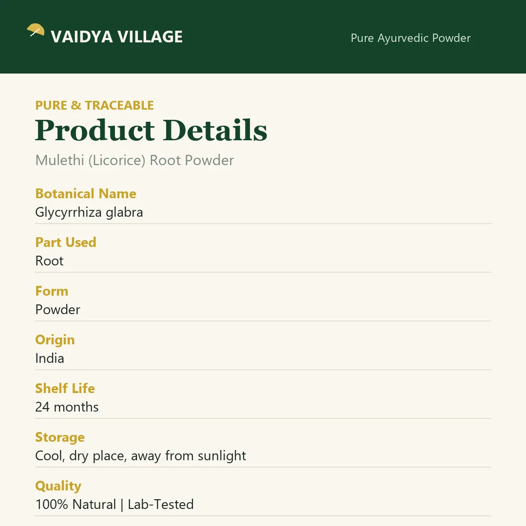 Mulethi (Licorice) Root Powder view 7