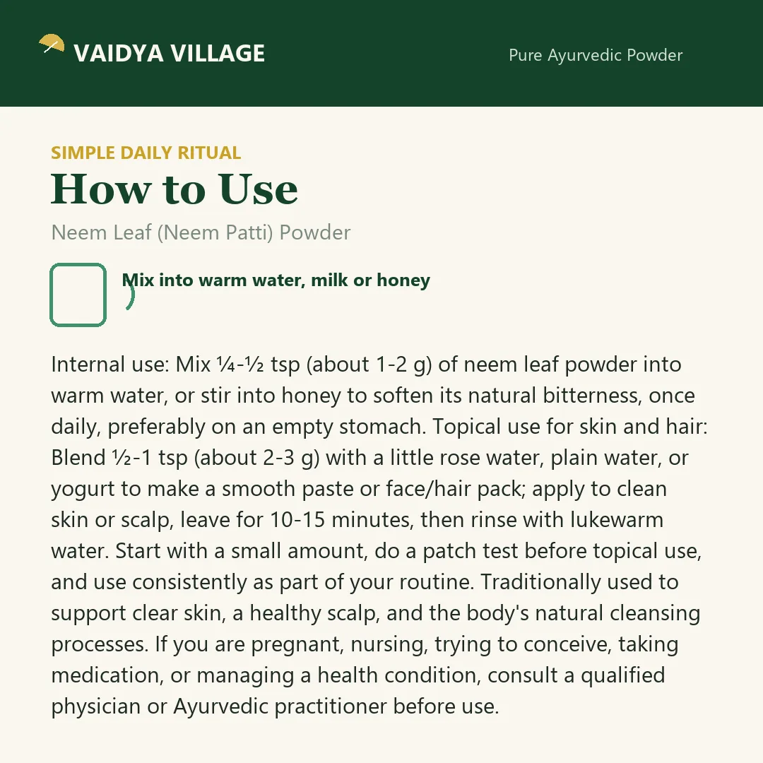 Neem Leaf (Neem Patti) Powder view 5