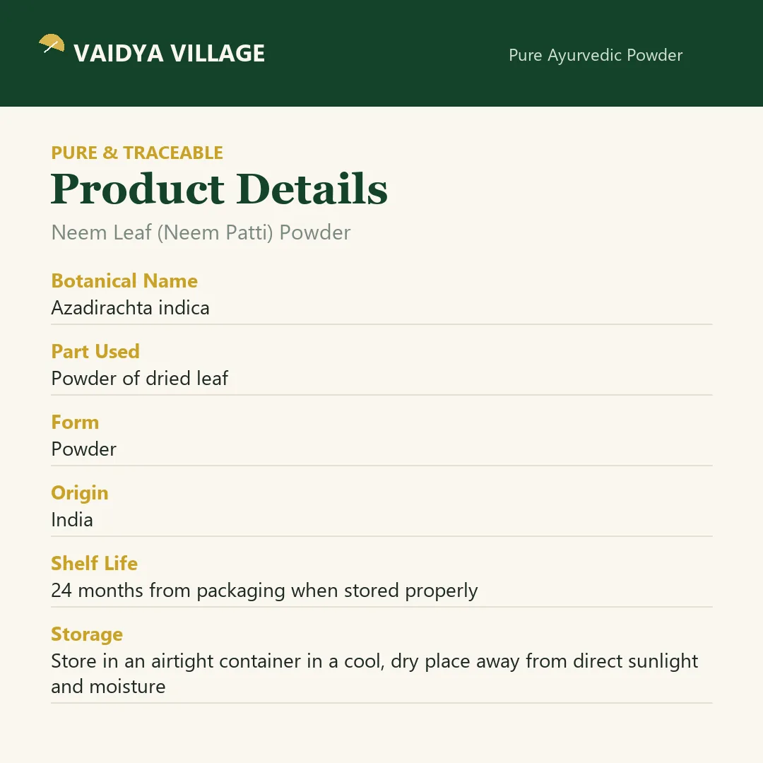 Neem Leaf (Neem Patti) Powder view 7