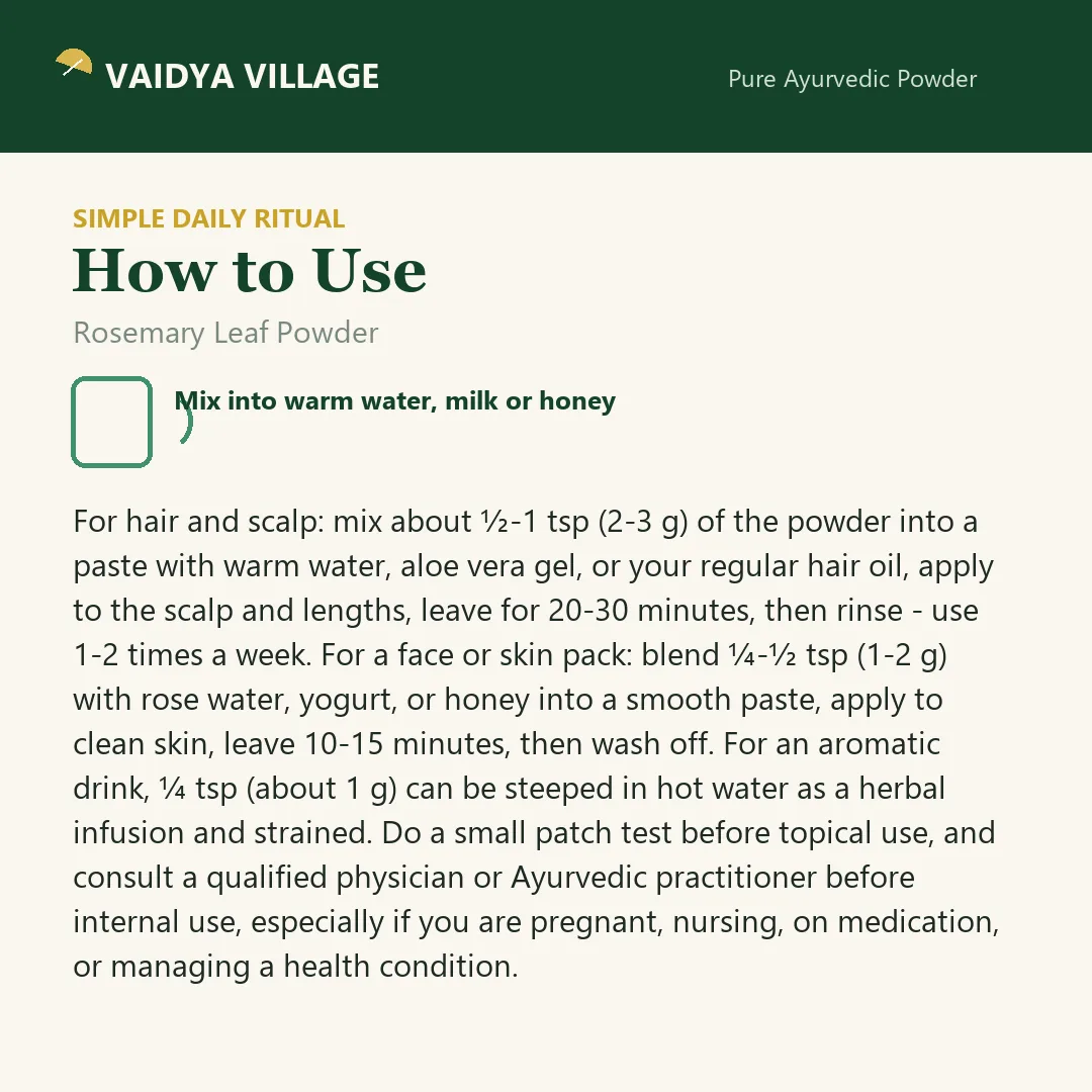 Rosemary Leaf Powder view 5