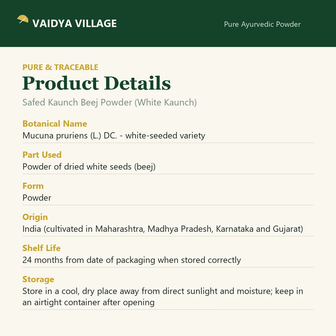 Safed Kaunch Beej Powder (White Kaunch) view 7