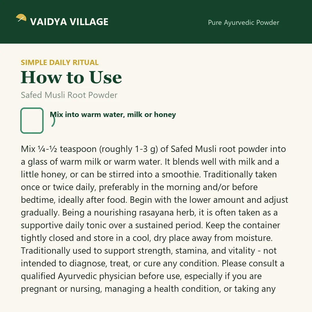 Safed Musli Root Powder view 5