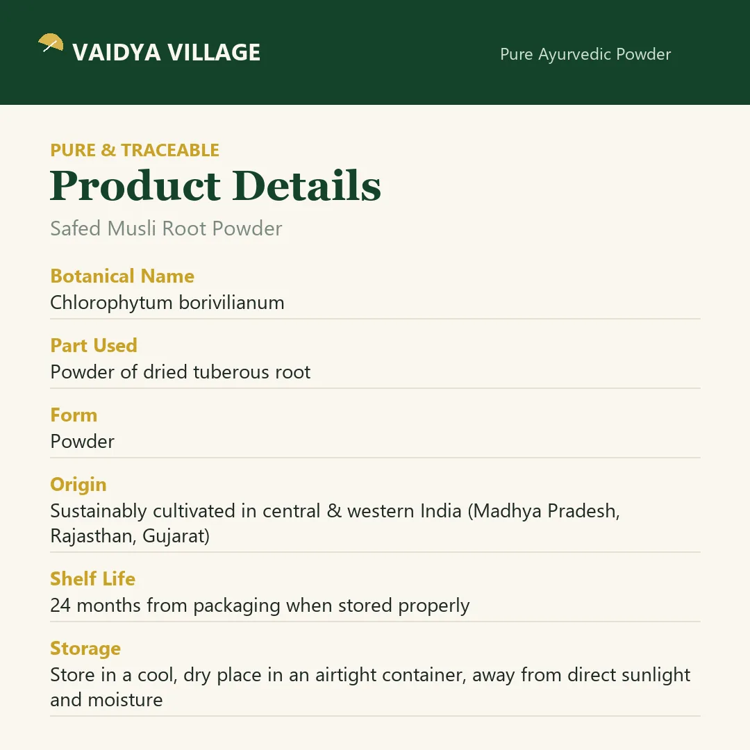 Safed Musli Root Powder view 7