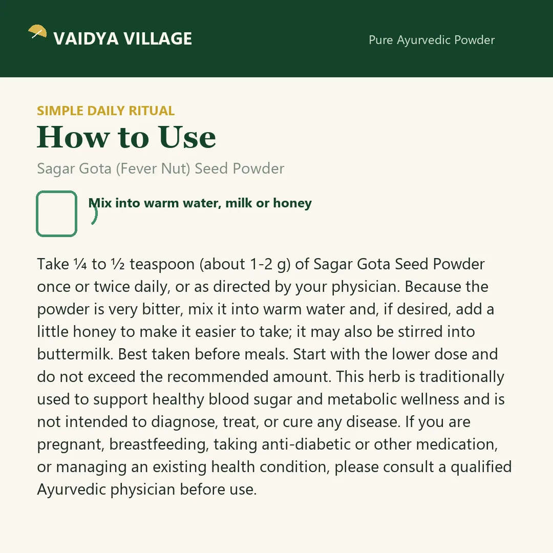 Sagar Gota (Fever Nut) Seed Powder view 5