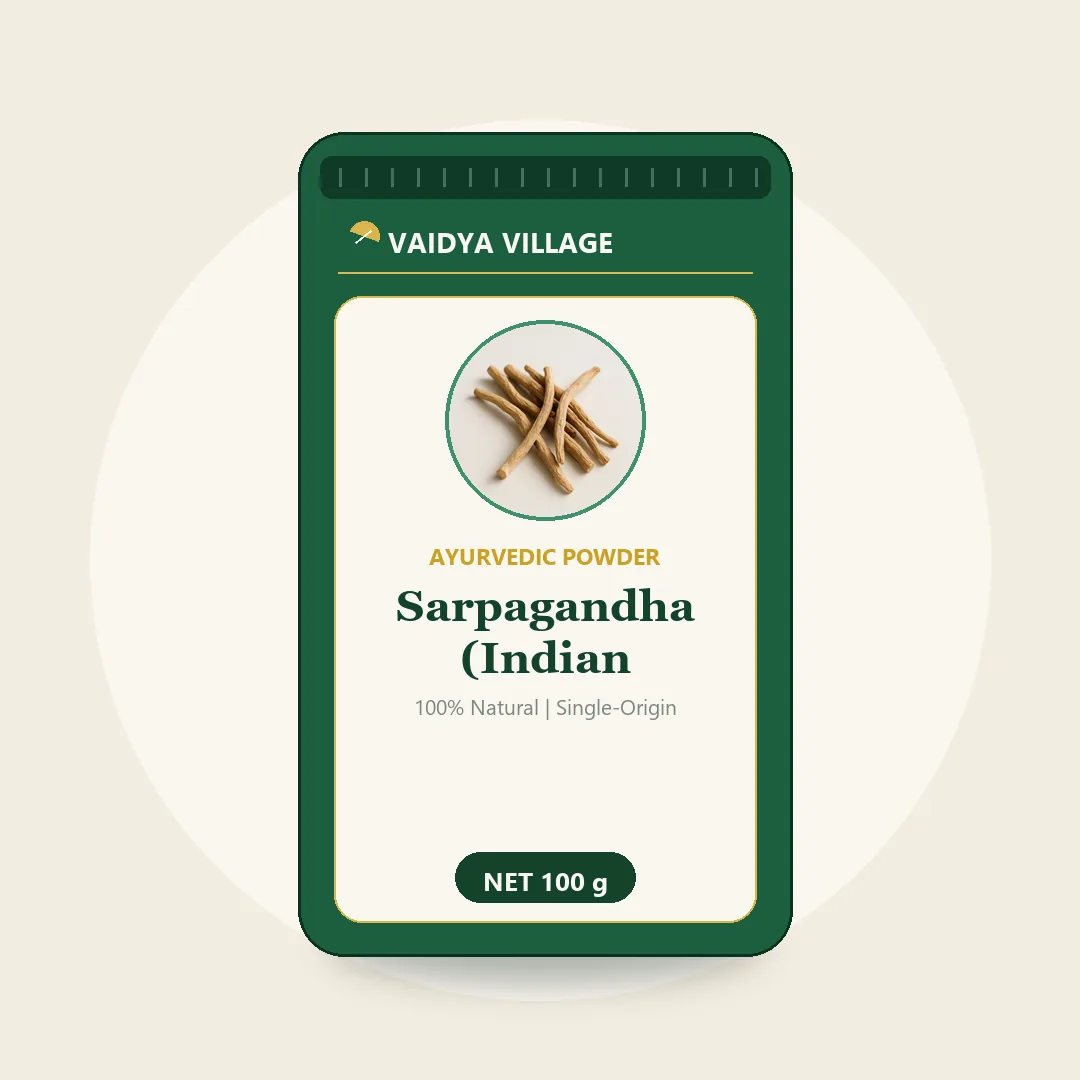 Sarpagandha (Indian Snakeroot) Root Powder